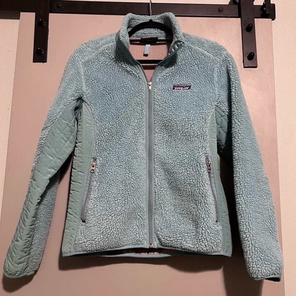 LAST CHANCE CLOSET CLOSING Patagonia Retro X Turquoise Teal Blue Green Jacket - Picture 2 of 8